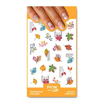Наклейки для ногтей PINK UP DECOR 3D переводные тон 15