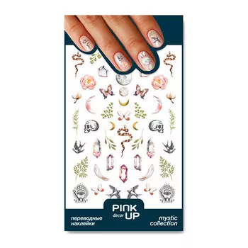 Наклейки для ногтей PINK UP DECOR 3D переводные тон 21