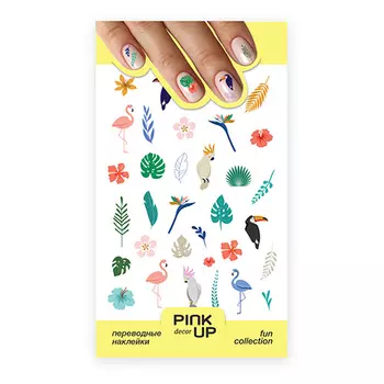 Наклейки для ногтей PINK UP DECOR FUN переводные тон 770