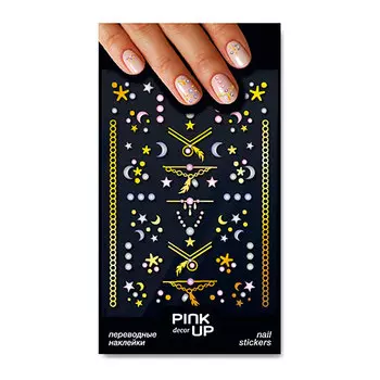 Наклейки для ногтей PINK UP DECOR NAIL STICKERS переводные тон 885