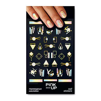 Наклейки для ногтей PINK UP DECOR NAIL STICKERS переводные тон 888