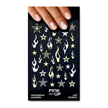 Наклейки для ногтей PINK UP DECOR NAIL STICKERS переводные тон 894