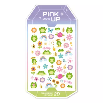 Наклейки для ногтей PINK UP DECOR SPRING COLLECTION 2D переводные тон 114