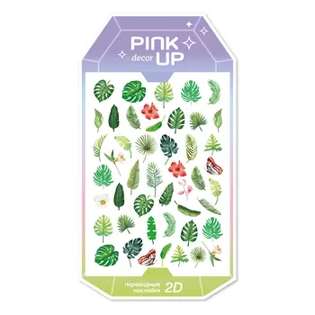 Наклейки для ногтей PINK UP DECOR SPRING COLLECTION 2D переводные тон 120