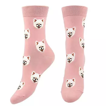 Носки SOCKS Funny dog pink р-р единый