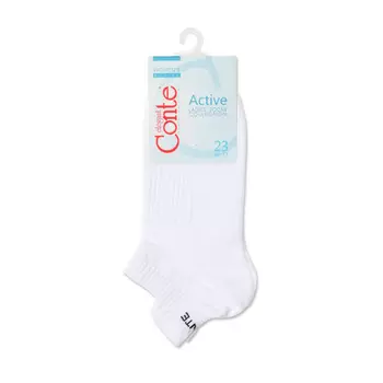Носки женские CONTE ELEGANT CE ACTIVE белый 36-37 с «язычком»