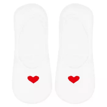 Носки женские SOCKS HEART White, р-р единый