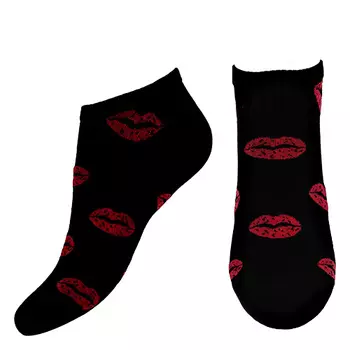 Носки женские SOCKS KISSES black р-р единый