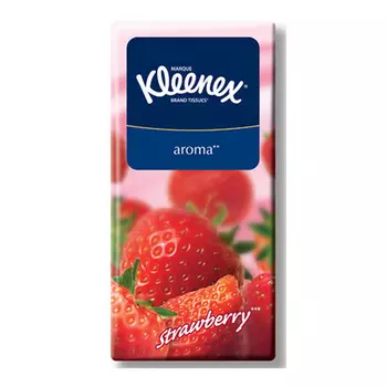 Носовые платочки KLEENEX AROMA Клубника 10 шт