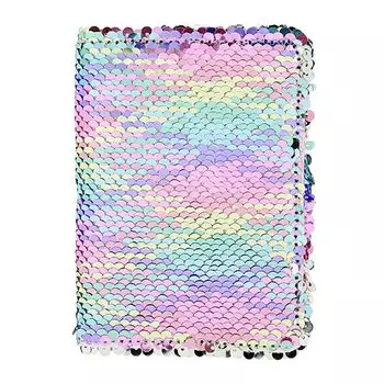 Обложка для паспорта LADY PINK в пайетках разноцветная