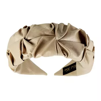 Ободок LADY PINK LEATHER wide