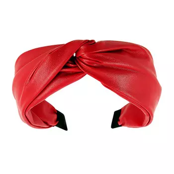 Ободок LADY PINK LEATHER wide