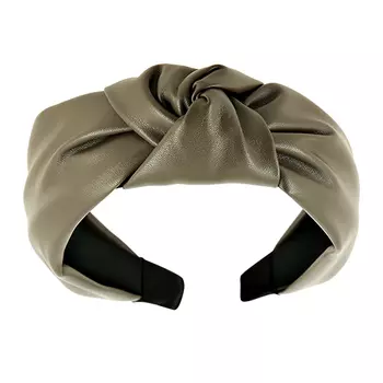 Ободок LADY PINK LEATHER wide