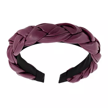 Ободок LADY PINK LEATHER wide