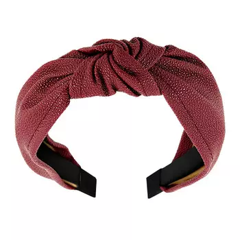 Ободок LADY PINK LEATHER wide