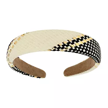 Ободок LADY PINK straw