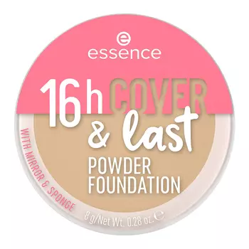 Основа тональная для лица ESSENCE 16 COVER &amp; LAST POWDER FOUNDATION пудровая тон 11