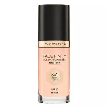 Основа тональная для лица MAX FACTOR FACEFINITY ALL DAY FLAWLESS 3 в 1 тон 55