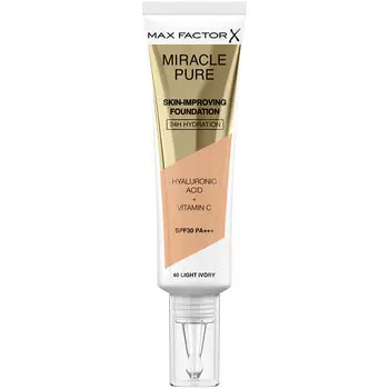 Основа тональная для лица MAX FACTOR MIRACLE PURE тон 40 light ivory