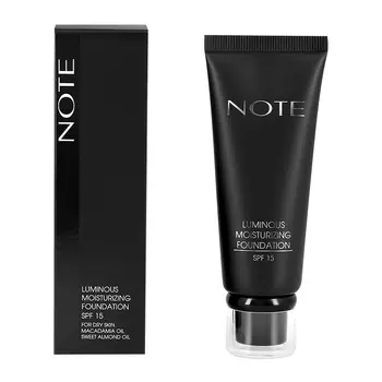Основа тональная для лица NOTE LUMINOUS MOISTURIZING FOUNDATION увлажняющая с эффектом сияния тон 122