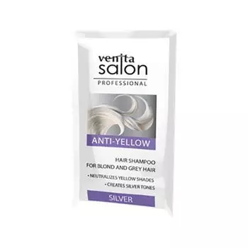 Оттеночный шампунь для волос VENITA тон платиновый против желтизны 25 мл