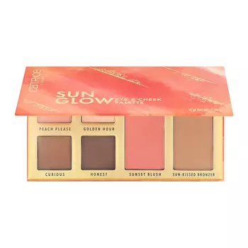 Палетка для макияжа лица CATRICE SUN GLOW тени для век, румяна для лица, бронзер для лица