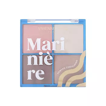 Палетка для скульптурирования VIVIENNE SABO MARINIERE PALETTE CONTOURING пудровая тон 01