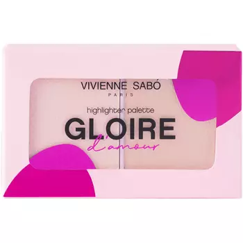 Палетка хайлайтеров для лица VIVIENNE SABO GLOIRE DAMOUR HIGHLIGHTER PALETTE тон 02