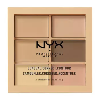 Палетка консилеров для лица NYX PROFESSIONAL MAKEUP CONCEAL, CORRECT, CONTOUR тон 301 light