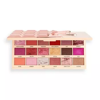 Палетка теней для век I HEART REVOLUTION CHOCOLATE тон marble rose gold