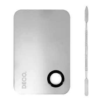 Палитра DECO. для смешивания косметики со шпателем