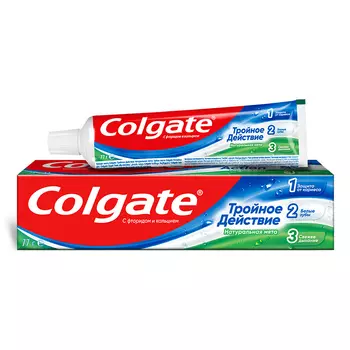 Паста зубная COLGATE ТРОЙНОЕ ДЕЙСТВИЕ 50 мл