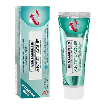 Паста зубная DENTAMENTIN против зубного камня с экстрактом белого коралла 75 мл