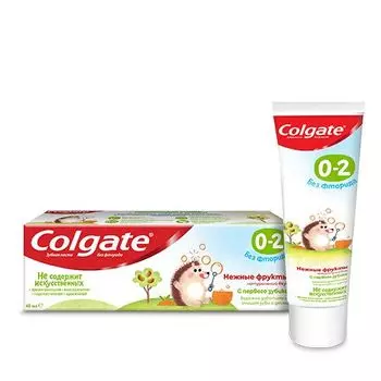 Паста зубная детская COLGATE нежные фрукты 0-2 лет 40 мл