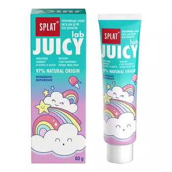 Паста зубная детская SPLAT JUICY Волшебное мороженое для всех возрастов 80 г