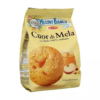Печенье MULINO BIANCO Куор Ди Мела сдобное с яблочной начинкой 250 г