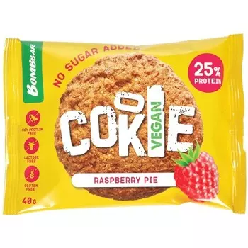 Печенье неглазированное BOMBBAR VEGAN cо вкусом малинового пирога 40 г