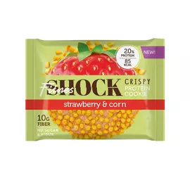 Печенье неглазированное FITNES SHOCK CRISPY Клубника-кукуруза 30 г