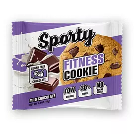 Печенье неглазированное SPORTY FITNESS Молочный шоколад 40 г