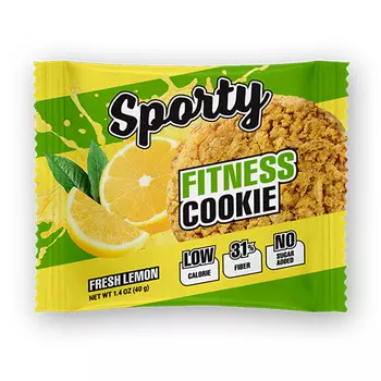 Печенье неглазированное SPORTY FITNESS Свежий лимон 40 г