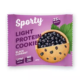 Печенье неглазированное SPORTY PROTEIN Смородина черная 40 г