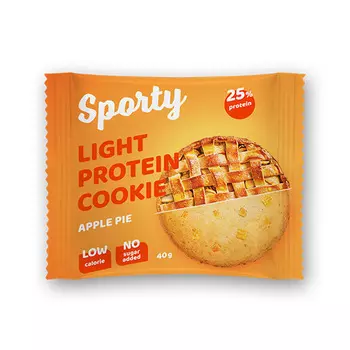 Печенье неглазированное SPORTY PROTEIN Яблочный пирог 40 г