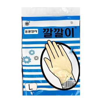 Перчатки хозяйственные BEAUTY RUBBER GLOVE размер L