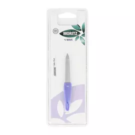 Пилка для ногтей MORITZ WAVE двусторонняя металлическая 10 см