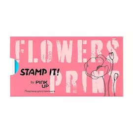 Пластина для стемпинга PINK UP STAMP IT! FLOWERS PRINT