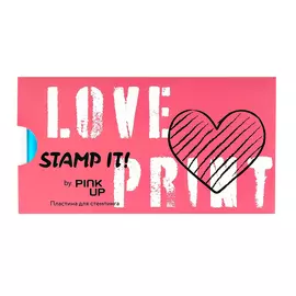 Пластина для стемпинга PINK UP STAMP IT! LOVE PRINT