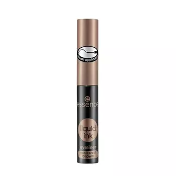 Подводка для глаз ESSENCE LIQUID INK EYELINER WATERPROOF водостойкая тон 02 коричневая