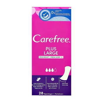 Прокладки ежедневные CAREFREE PLUS LARGE FRESH 28 шт