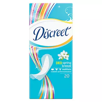 Прокладки ежедневные DISCREET DEO Spring breeze 20 шт