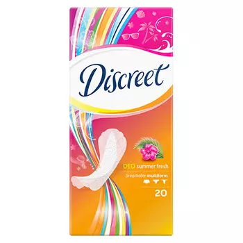 Прокладки ежедневные DISCREET DEO Summer fresh 20 шт